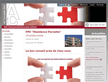 Tablet Screenshot of ac-conseils.ch